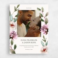 Beige Wedding Save the Date - Windsong Photo
