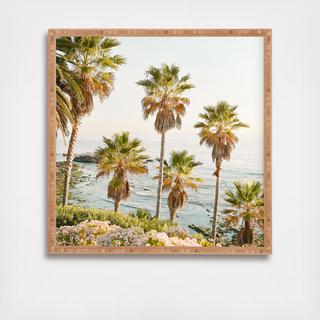 Floral Palms Framed Wall Art