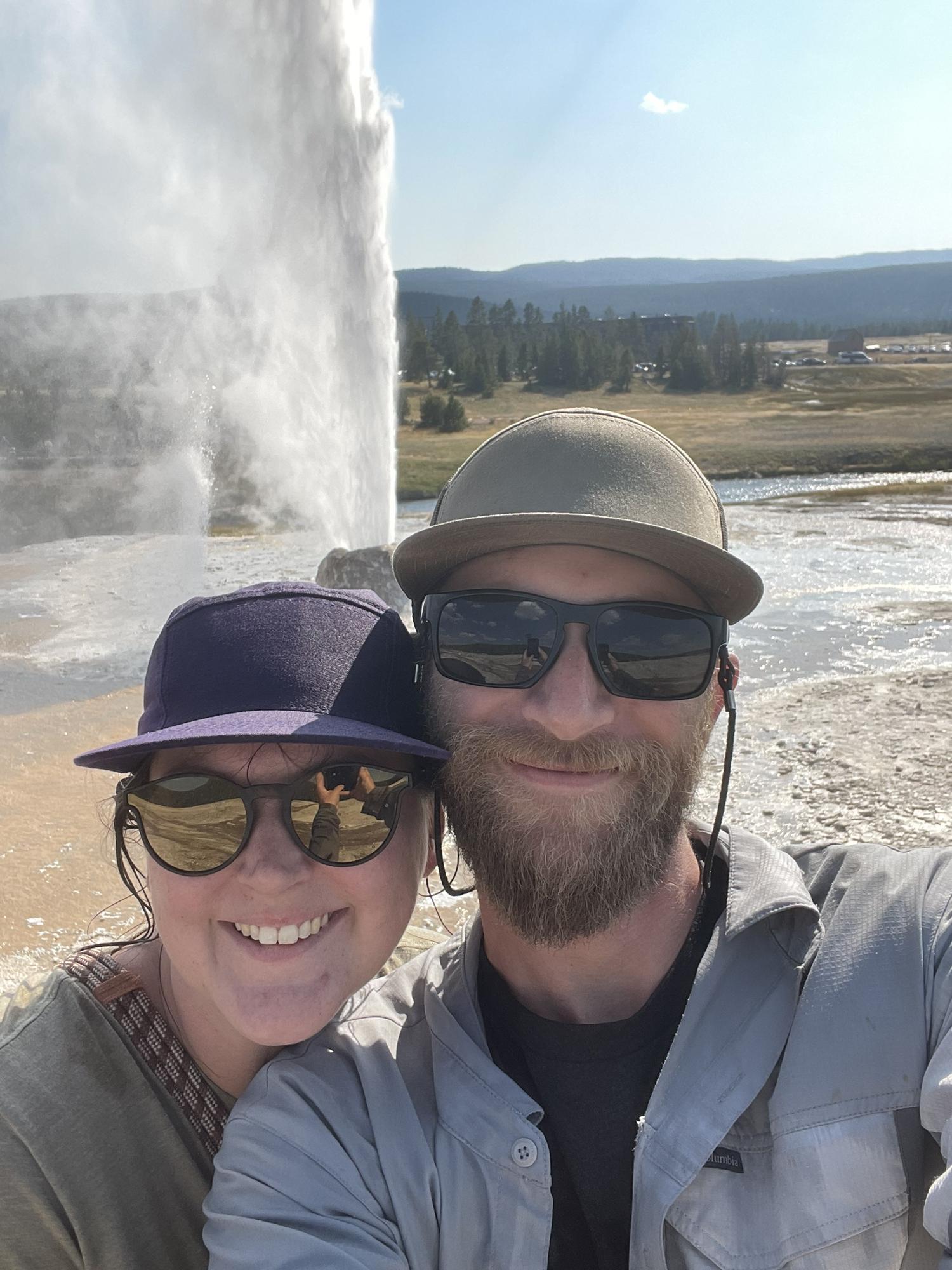 Abby’s first geyser!