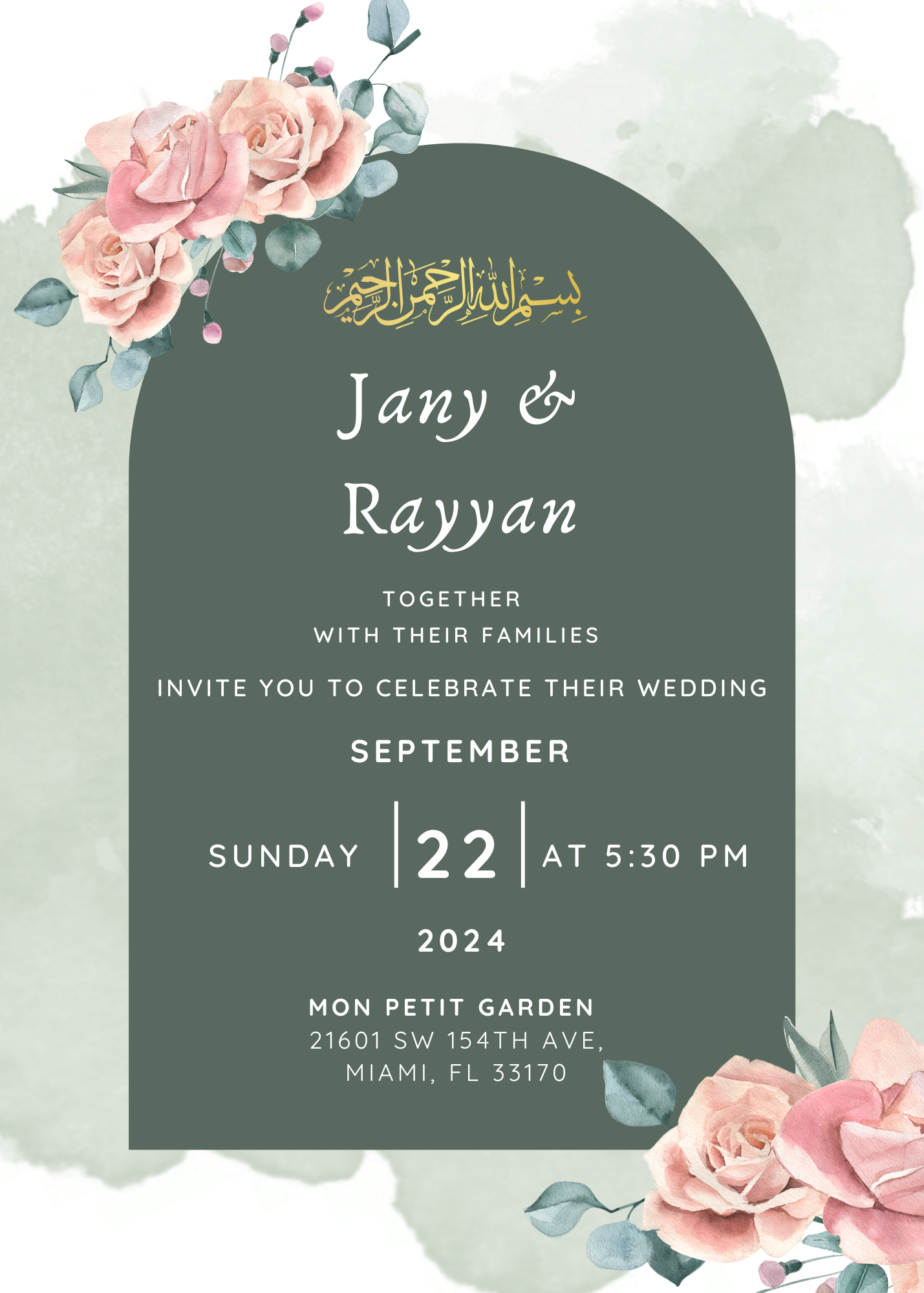 The Wedding Website of Jany Mendez and Rayyan Saeed