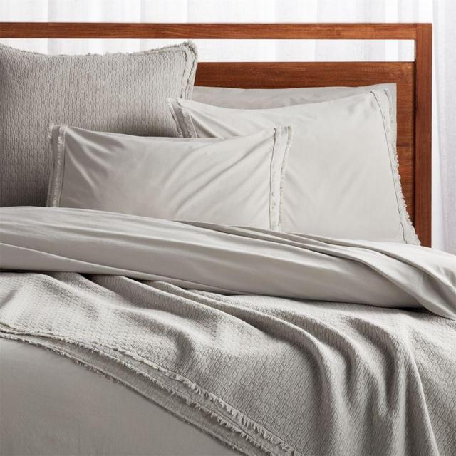 Organic Cotton Grey King Pillow Sham