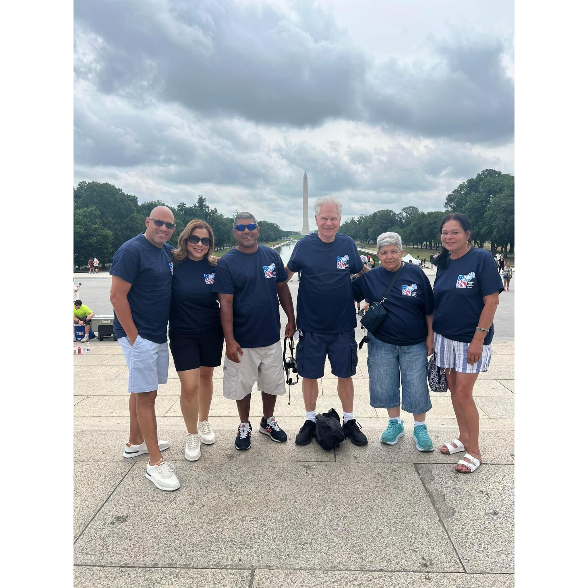 Washington, DC with the familia