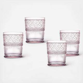 Claro Double Old Fashioned Glass, Set of 4