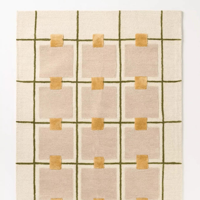 Wool Hand-Tufted Rug for Living Room