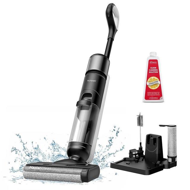 Ultenic Cordless Vacuum Mop All in One Combo, Wet Dry Vacuum Cleaner with Self-Cleaning, Long Runtime, Smart Mess Detection, LCD Display, Great for Hard Floors and Sticky Messes, AC1 Elite