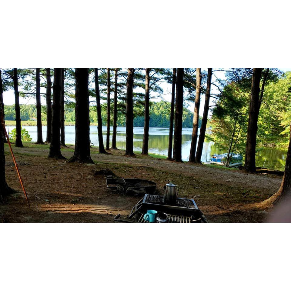 Camping on Lake Logan near Hocking Hills State Park. Still to this day the best place we have camped.