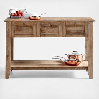 Basque Kitchen Island with Storage