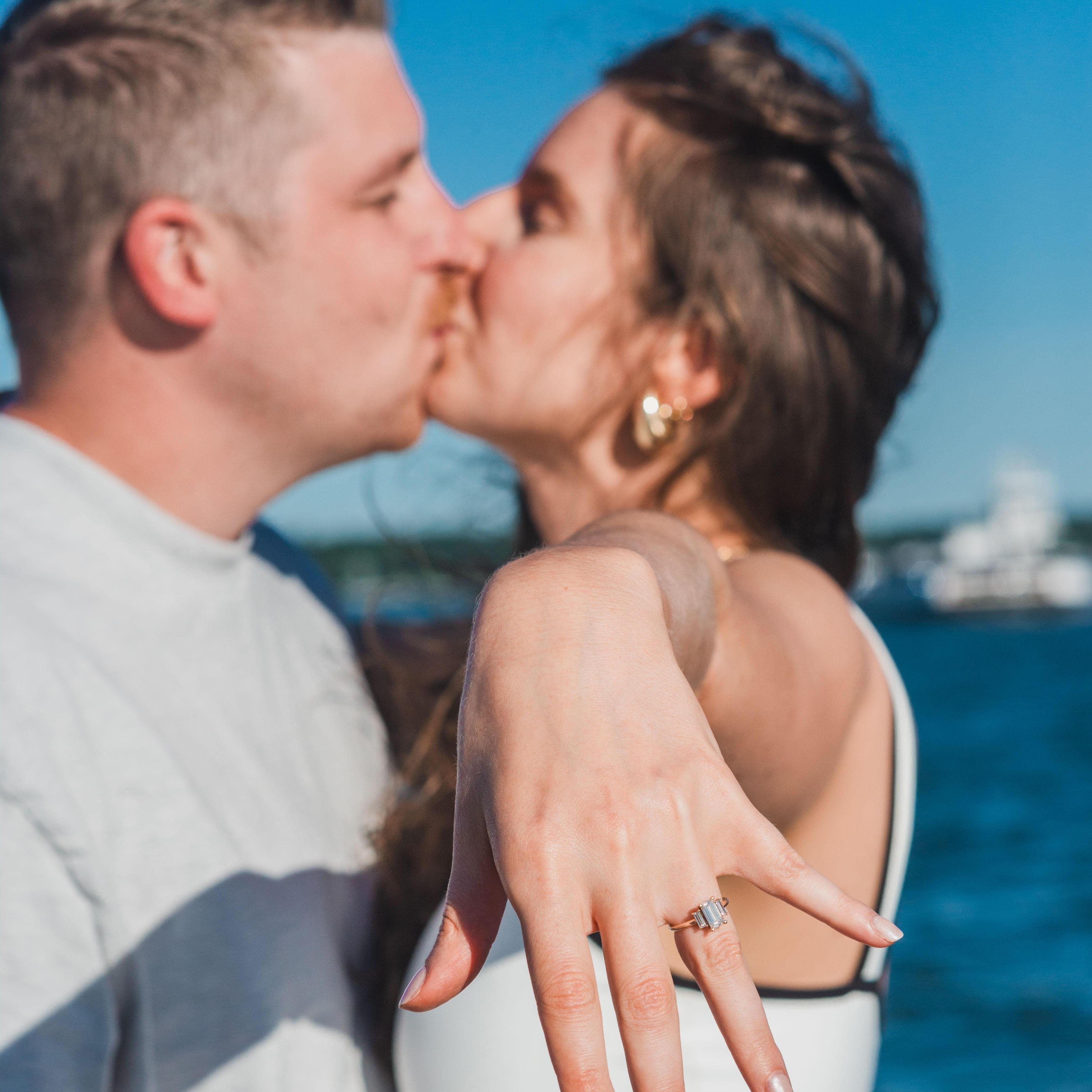 Engagement photos in Greenport, NY done by Alex's cousin Ben