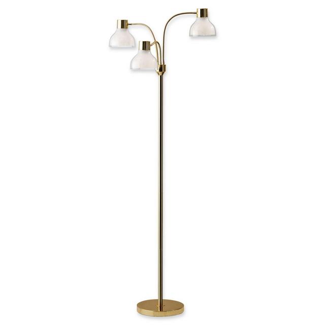 Adesso® Presley 3-Arm Floor Lamp in Gold