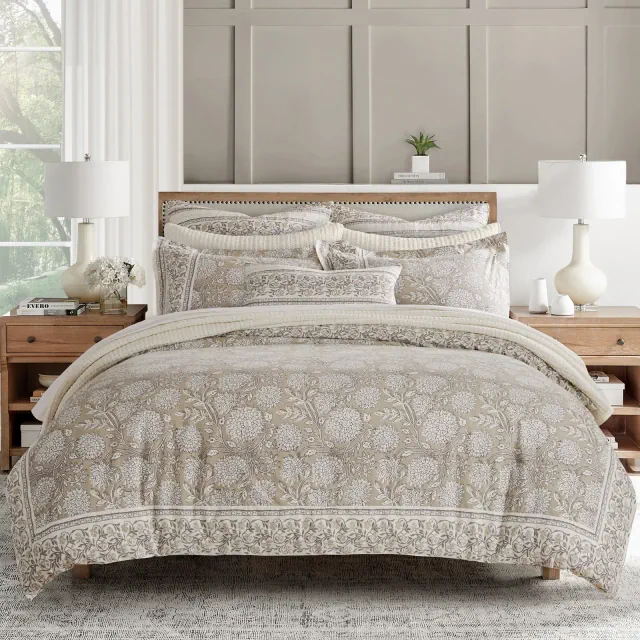 Adare Taupe Full/Queen Duvet Cover Set - Levtex Home