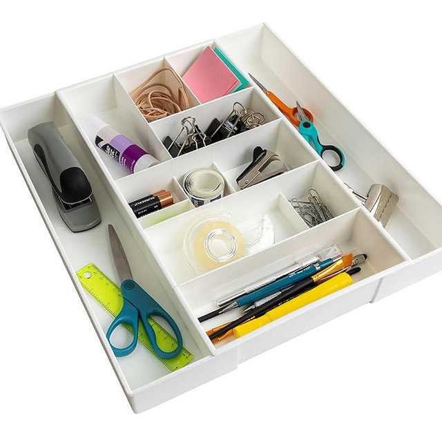 Dial Industries Expandable Junk Drawer Desk Organizer Storage Tray