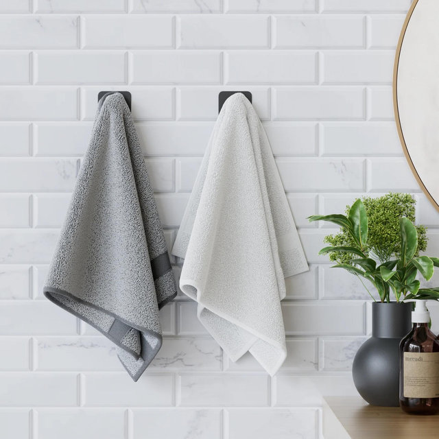 Dosaze Cloudsoft Quickdry Towel - Set of 2 - Heather Gray