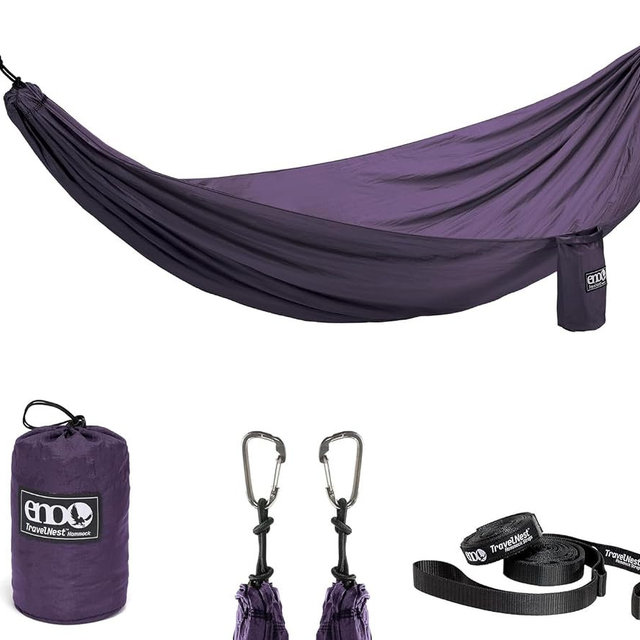 ENO Eagle's Nest Outfitters - TravelNest Hammock + Straps Combo Plum
