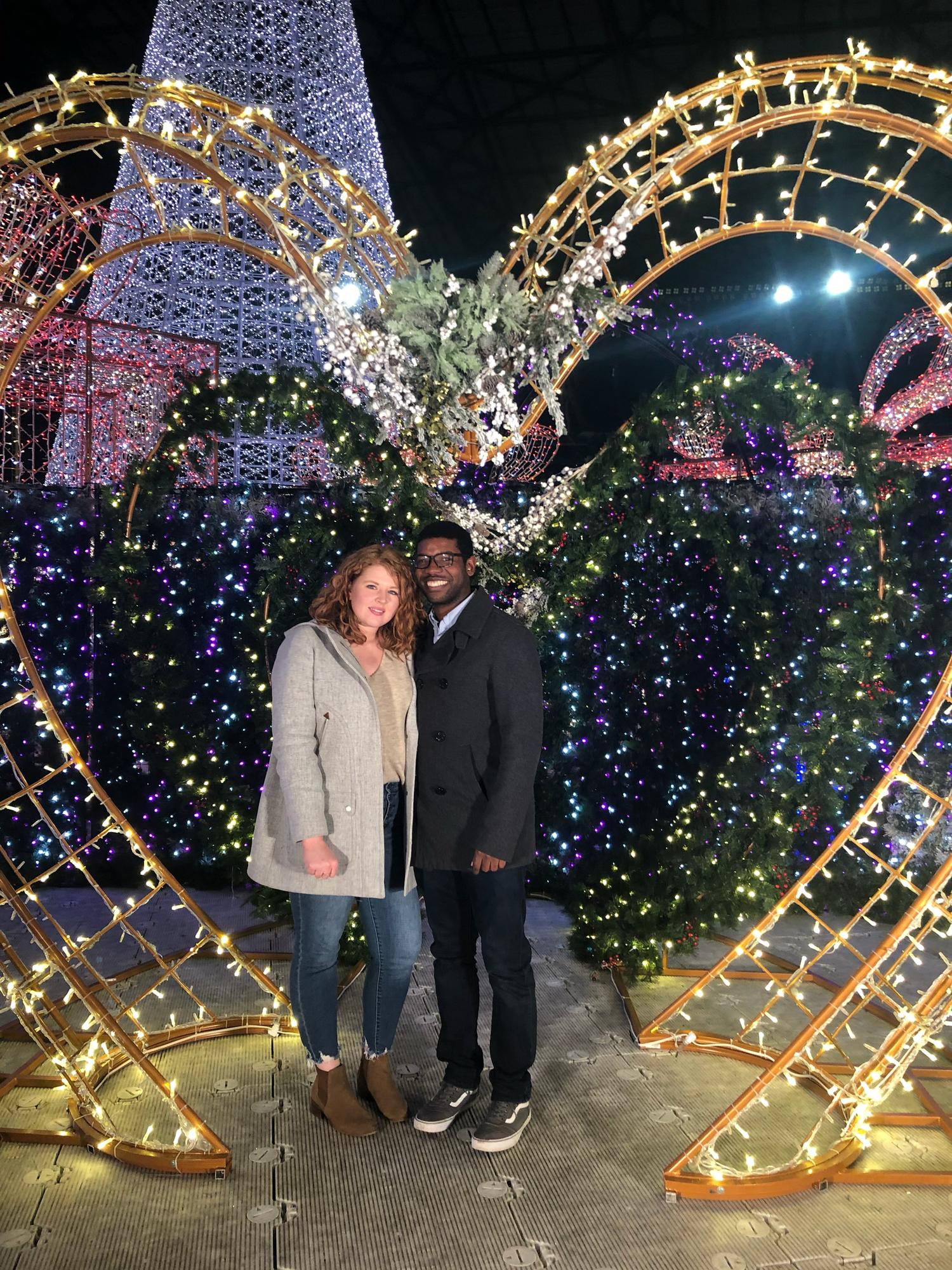 Christmas light show on our second date!