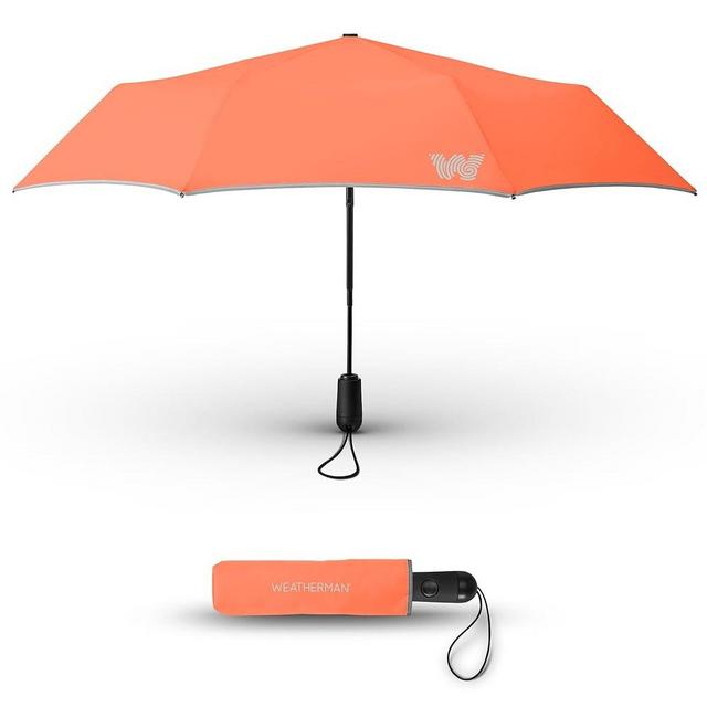 Weatherman Travel Umbrellas for Rain - Compact Umbrella Windproof - Small Mini Umbrella - Portable Pocket Umbrella Auto Open Folding Foldable Car Umbrella - Backpack, Purse Rain Umbrellas