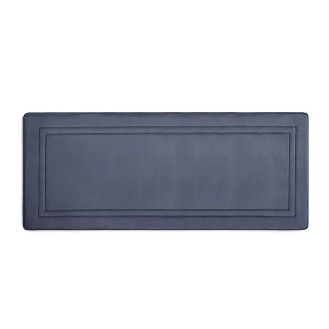 Simply Essential™ Memory Foam 24" x 58" Bath Mat in Medium Blue