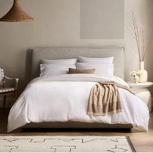 Classic Organic Percale Duvet Cover Set - Full/Queen