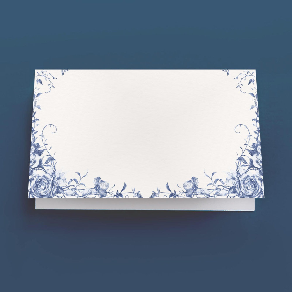 Hattaway | Dark Cobalt | Zola Wedding Place Cards
