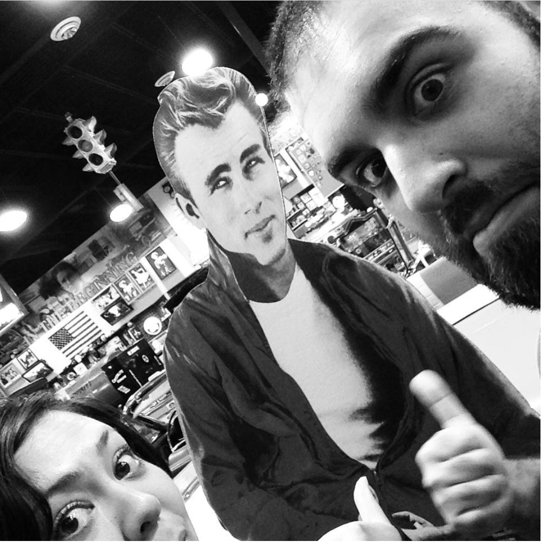 Hanging out with James Dean