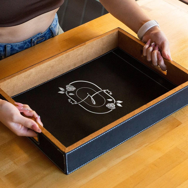 Personalized Serving Tray, Monogrammed Serving Tray, Gift For Mom, Gift For Mothers Day, Engraved Custom Serving Tray, Gift For Her