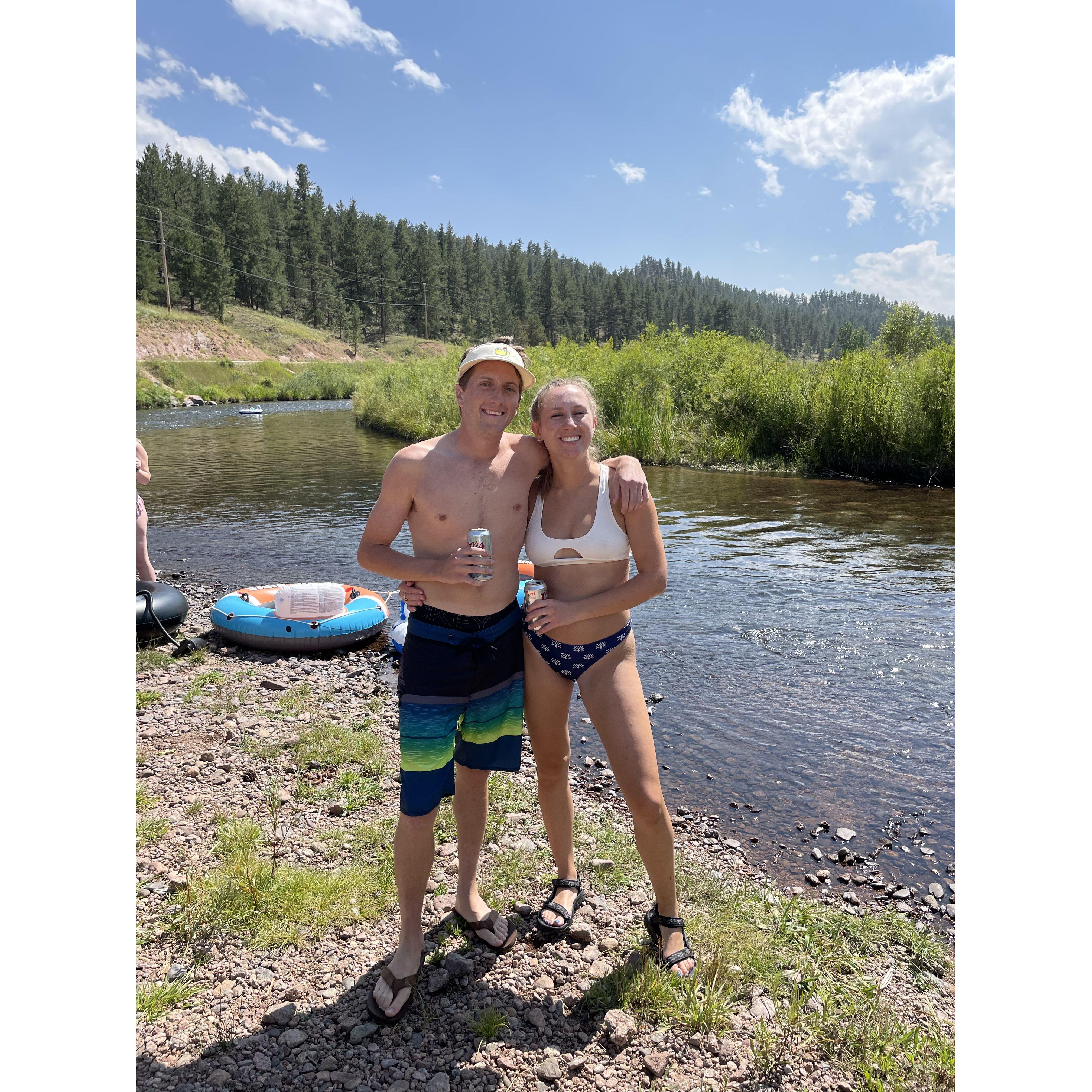 Summer '21 tubing down the river