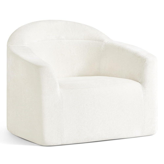 KISLOT Frameless Accent Chair, Full Sponge Cloud-Like Comfy Sofa Chair for Living Room, Zero Assembly Cloud Couch Reading Chair, Ergonomic Small Space Seating for Bedroom,Home Office
