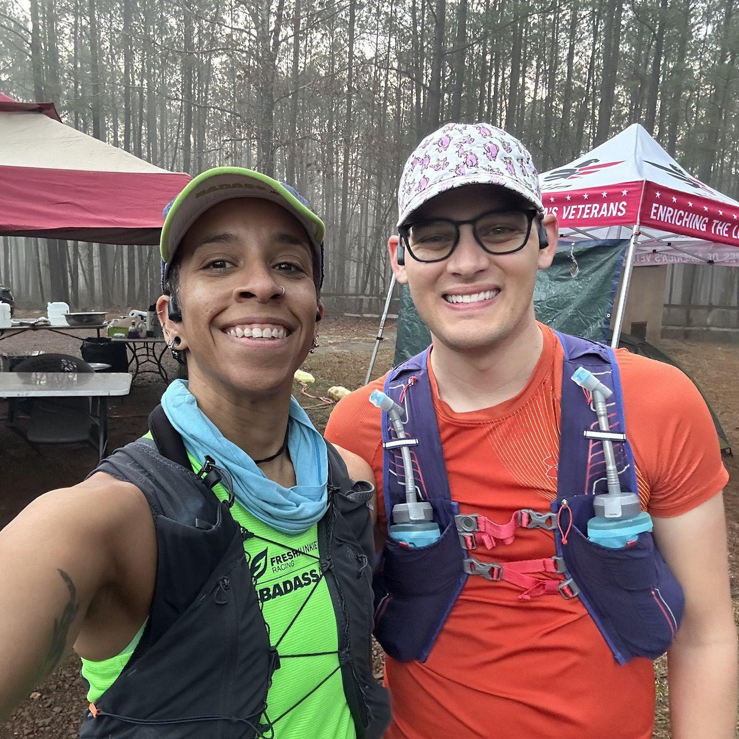 The first time we ran the full race together. As each others emergency contact...