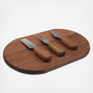 4-Piece Oval Cheese Board Set