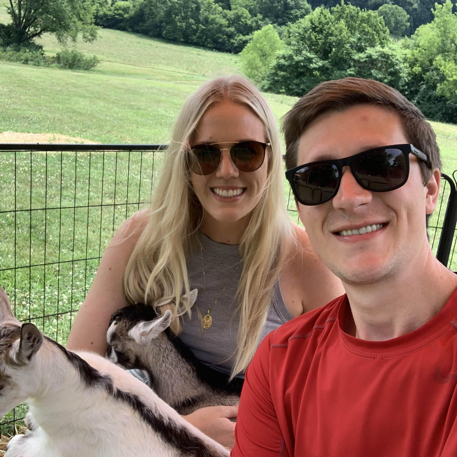 Baby goat farm! Shaylin is in her happy place