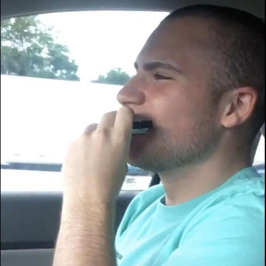 June 2017: Bald Dave serenaded Taylie with his harmonica on summer road trips which always made her ugly-giggle (iykyk)... and he still got friend-zoned 🙃