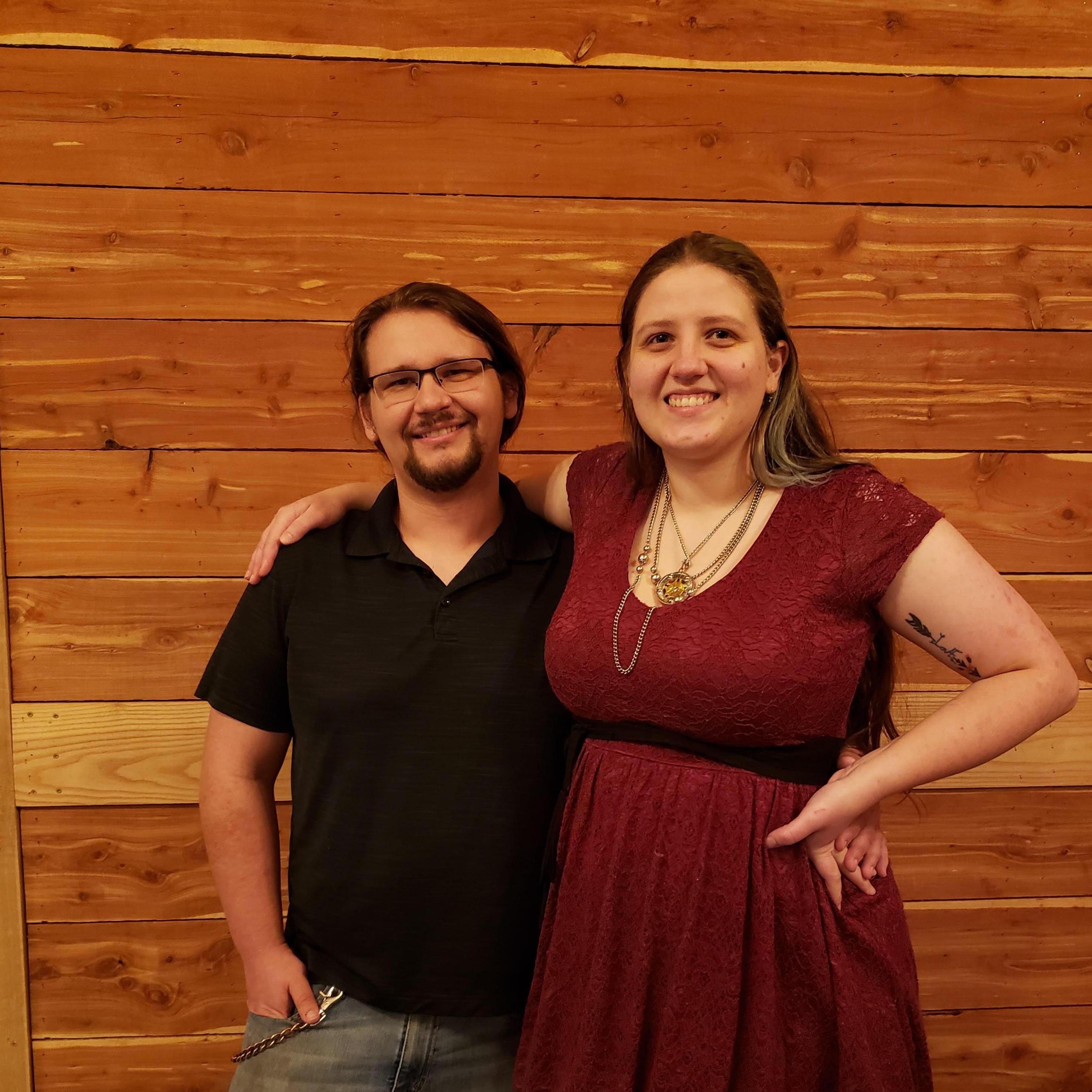 At a friend's  wedding 
October 2020