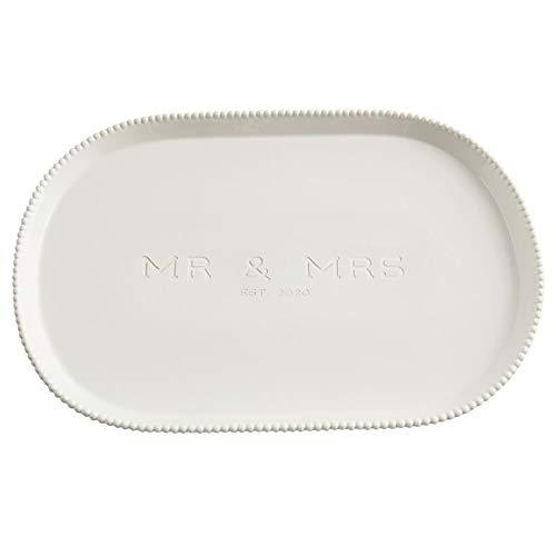 MR MRS BEADED 2020 PLATTER