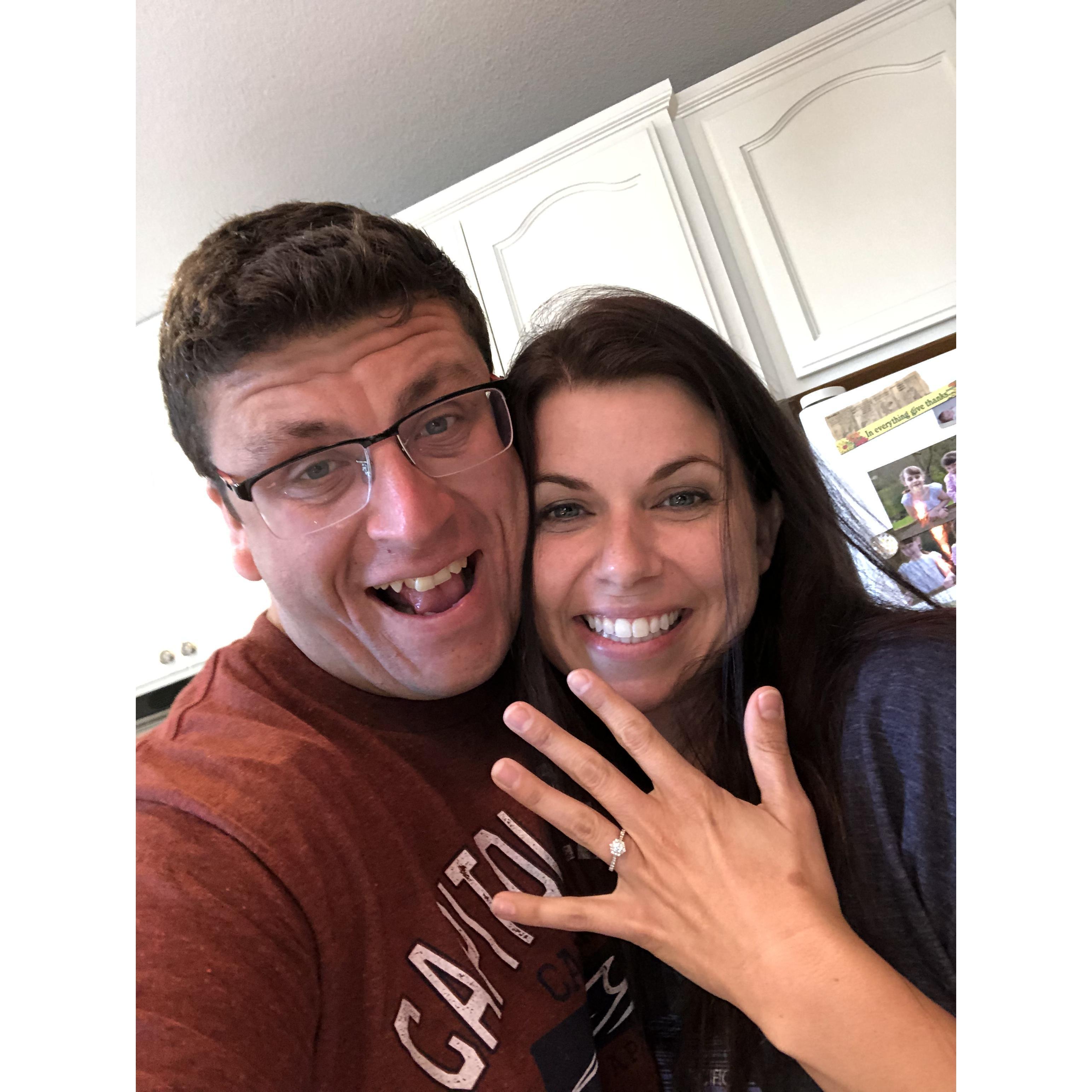 He put a ring on it! Lol