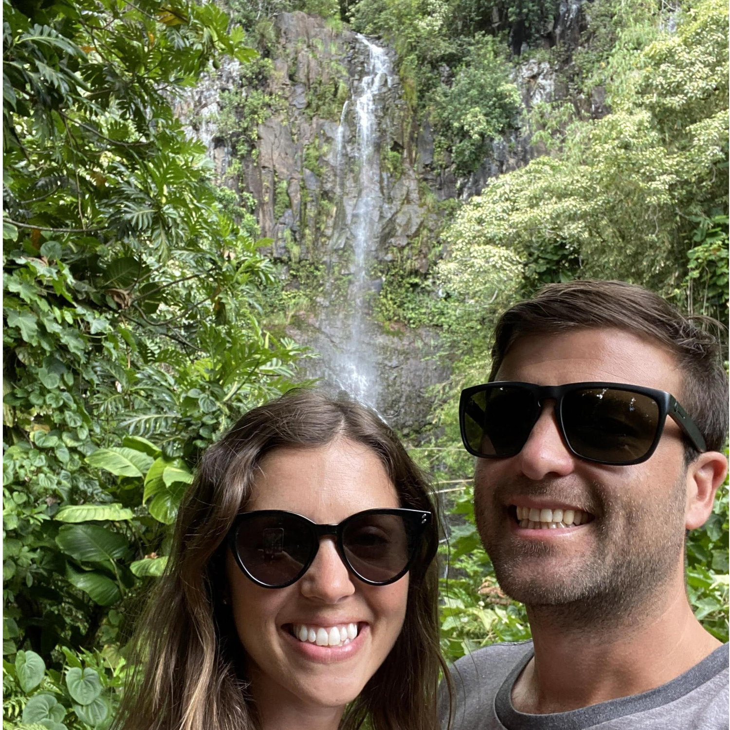 It was a great day and we got this great pic of a waterfall dumping on Jac's head