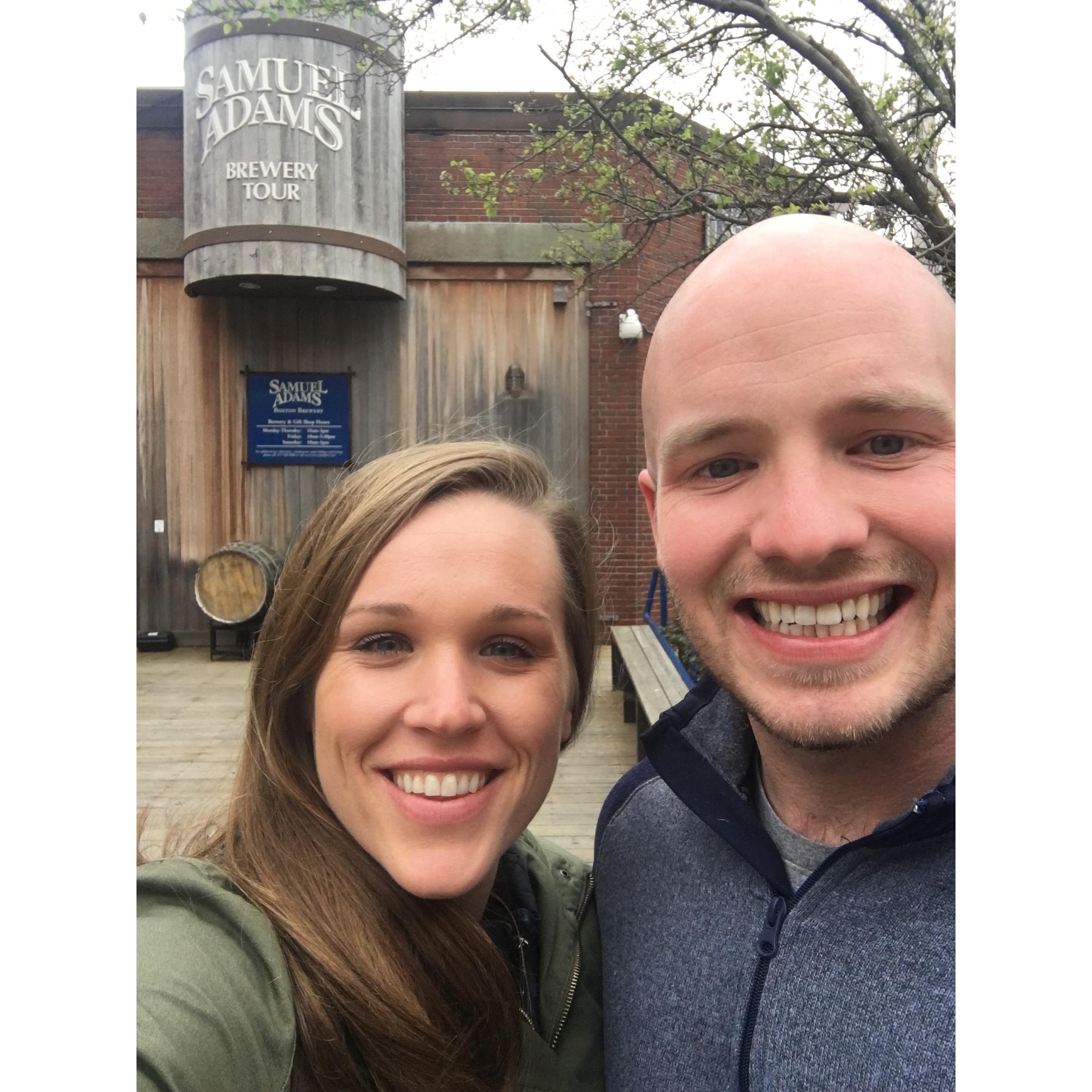 (April 2017) While in Boston, we toured Samuel Adams Brewery. Since then, Sam Ads has become our favorite go-to beer!