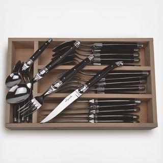 Laguiole 24-Piece Everyday Flatware in Presentation Box Set, Service for 6