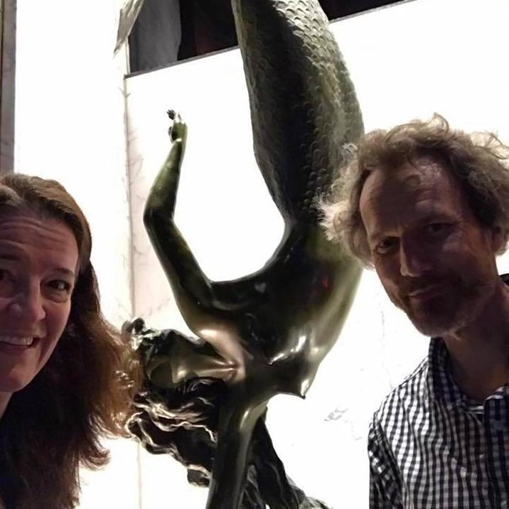 RAD mermaid statue. All mermaids are rad but this one is SUPER RAD.