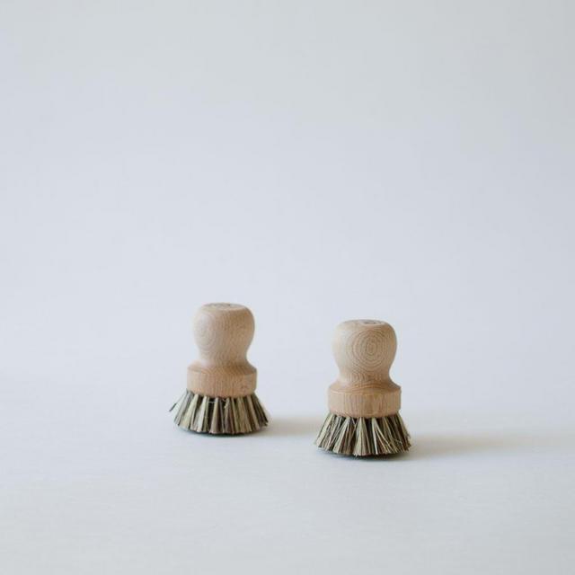 Wood Pot Brush, Set of 2