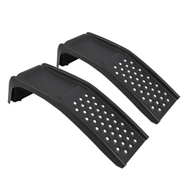 Car Ramps Set 8000lbs Auto Ramp, Max Lift Height 8 inch,Set of 2 Ramps (Black, 36.42" L x 13.39" W x 11.81" H)