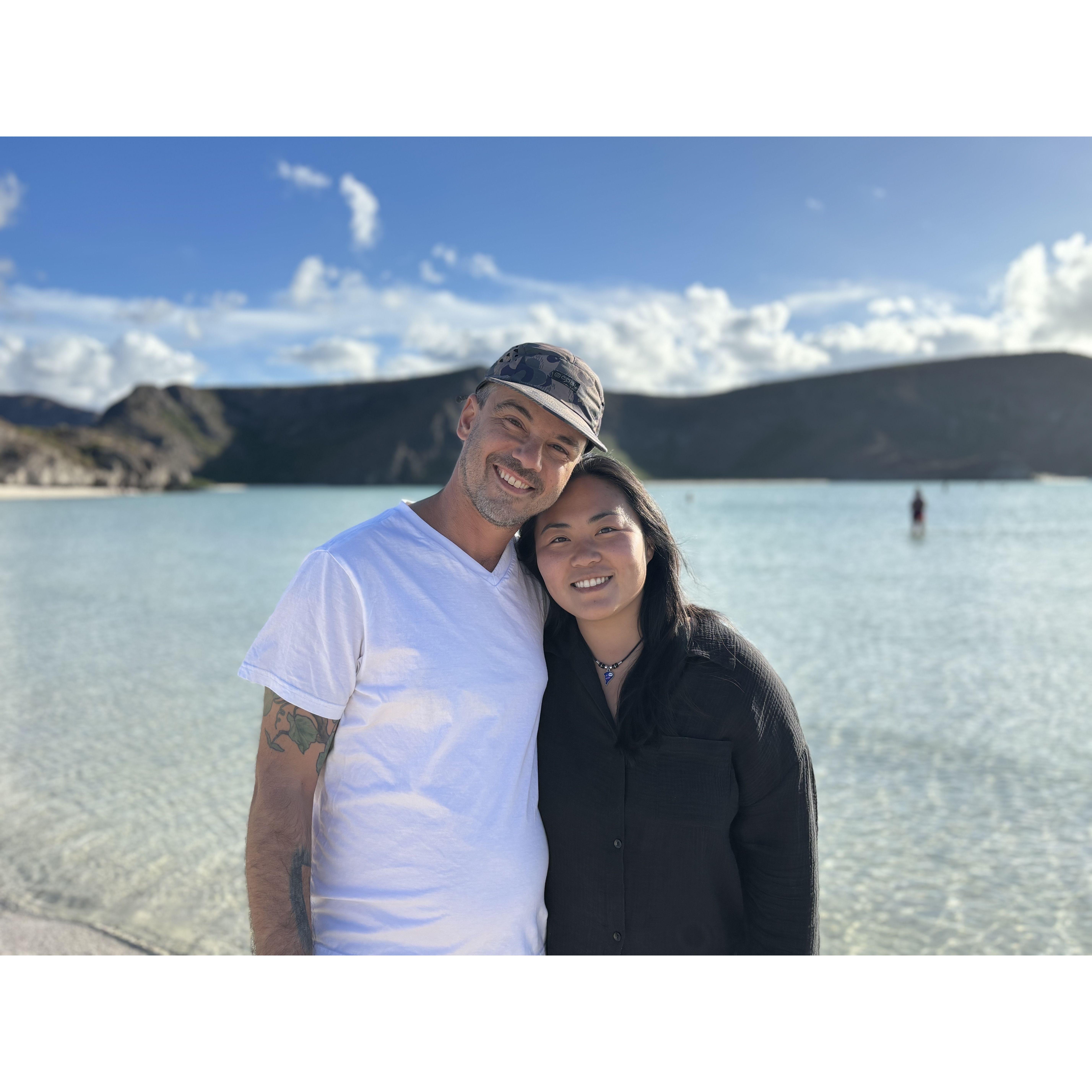 At Balandra beach in Baja del Sur, Mexico!