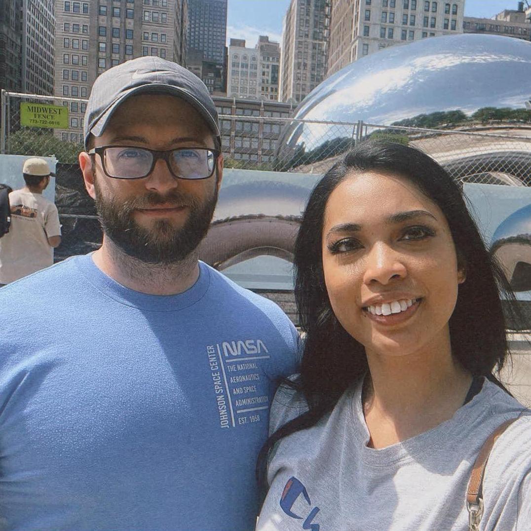 Ang and her Bean at the Bean.