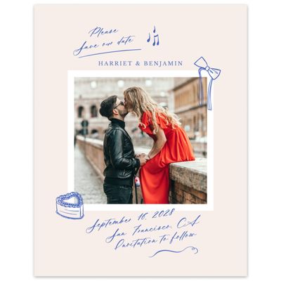 Multi-Colored Wedding Digital Save the Date - Josette Portrait