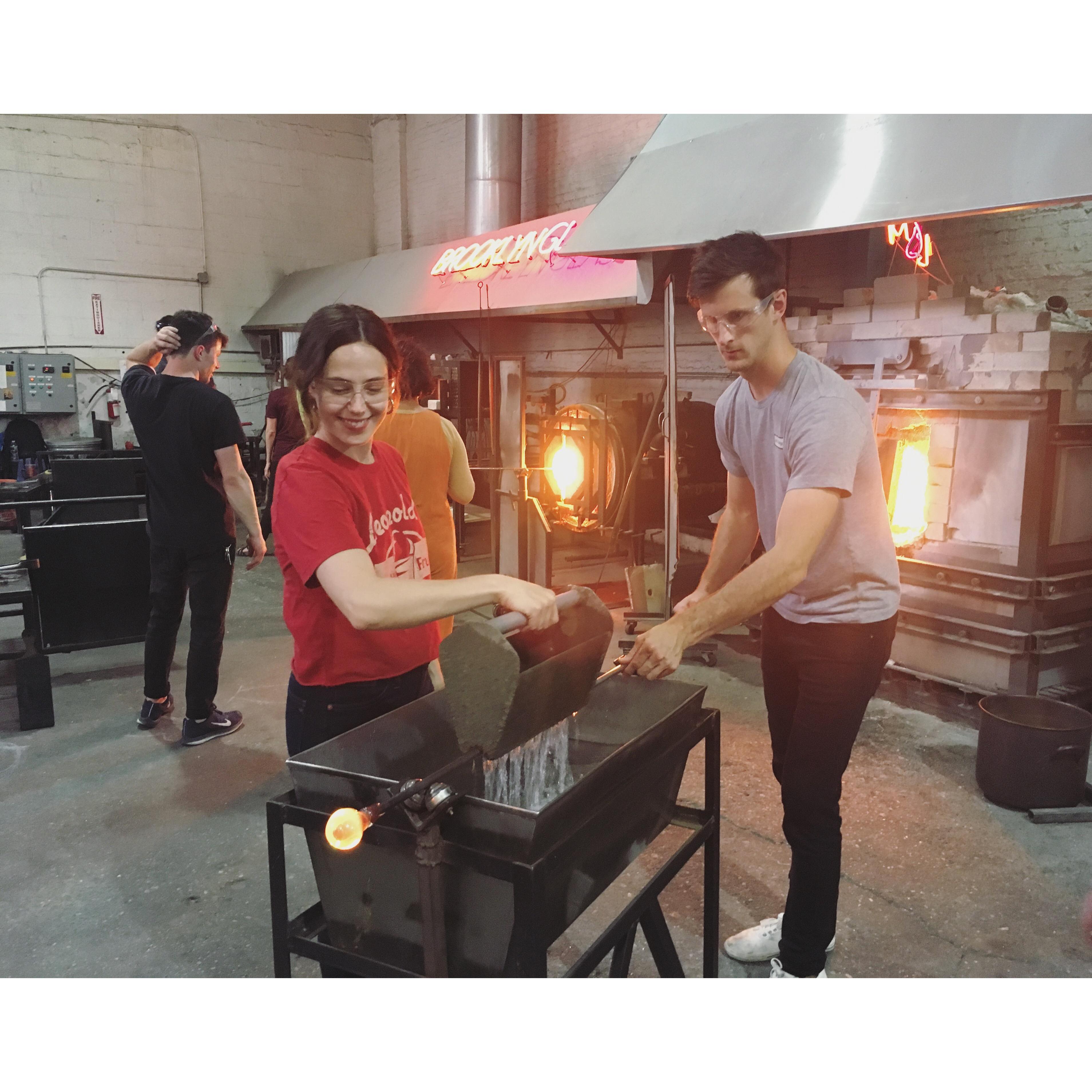 Learning to blow glass 2019