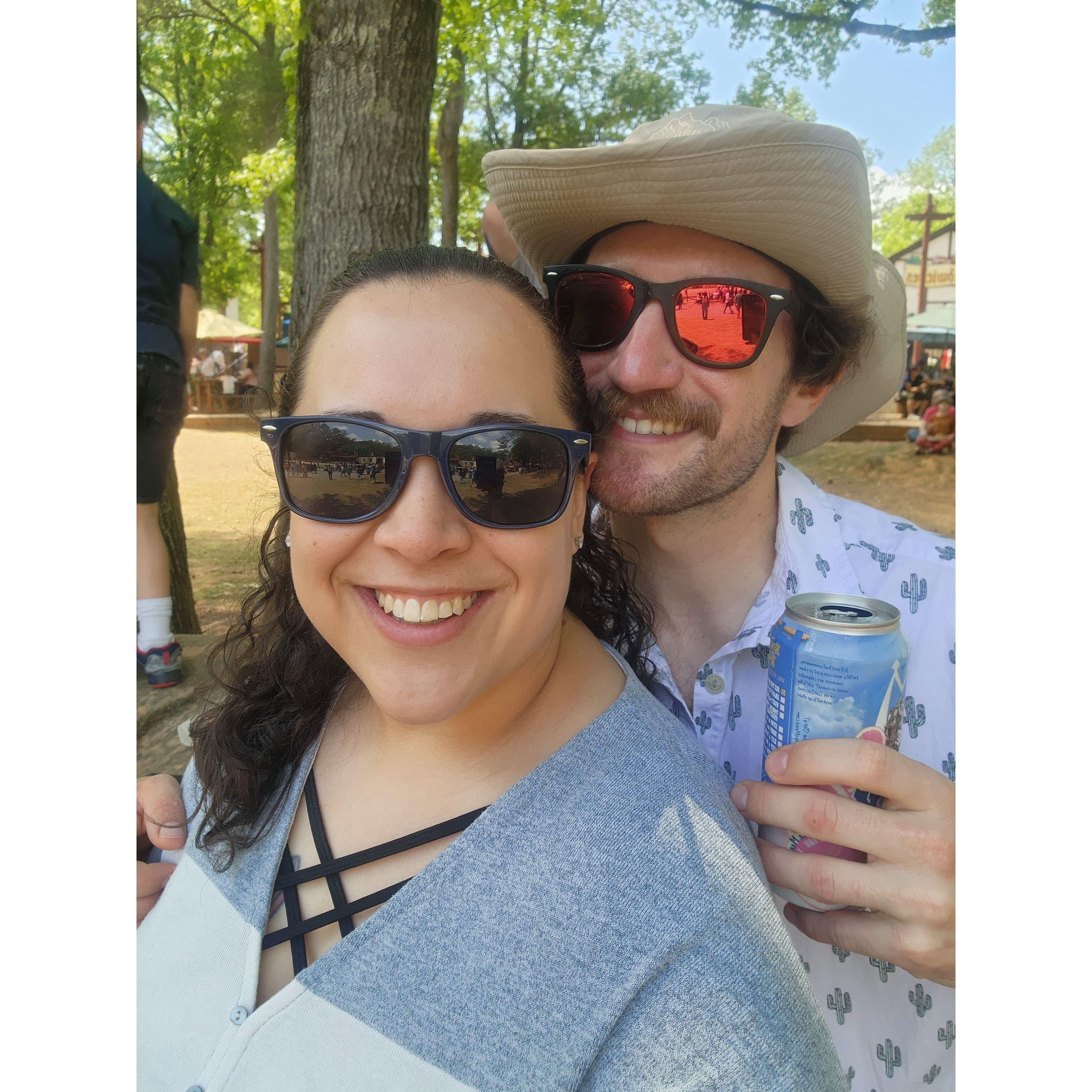 Ren Fair vibes! Followed by our first “I love you” later that night!! 05.07.23