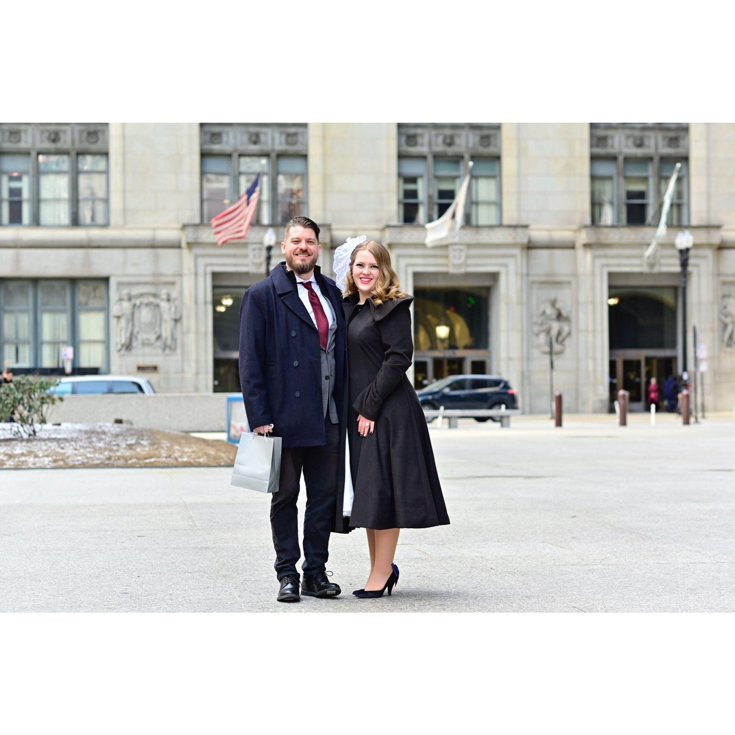 Photos from our courthouse wedding day!
Downtown Chicago, 2/24/24