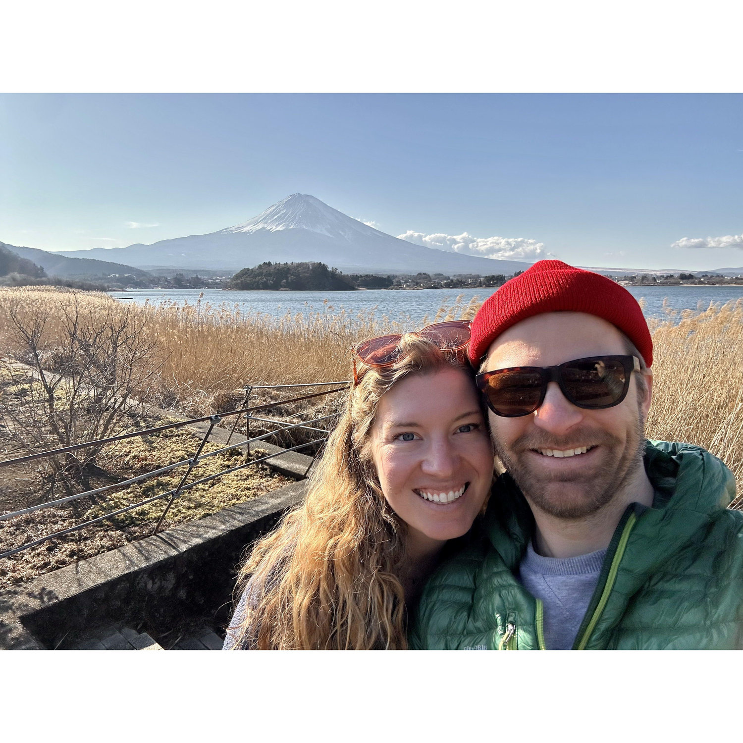 I know Jake loves me because he went along with this absolutely insane travel day I arranged so we could steal a view of Fuji on a clear day!