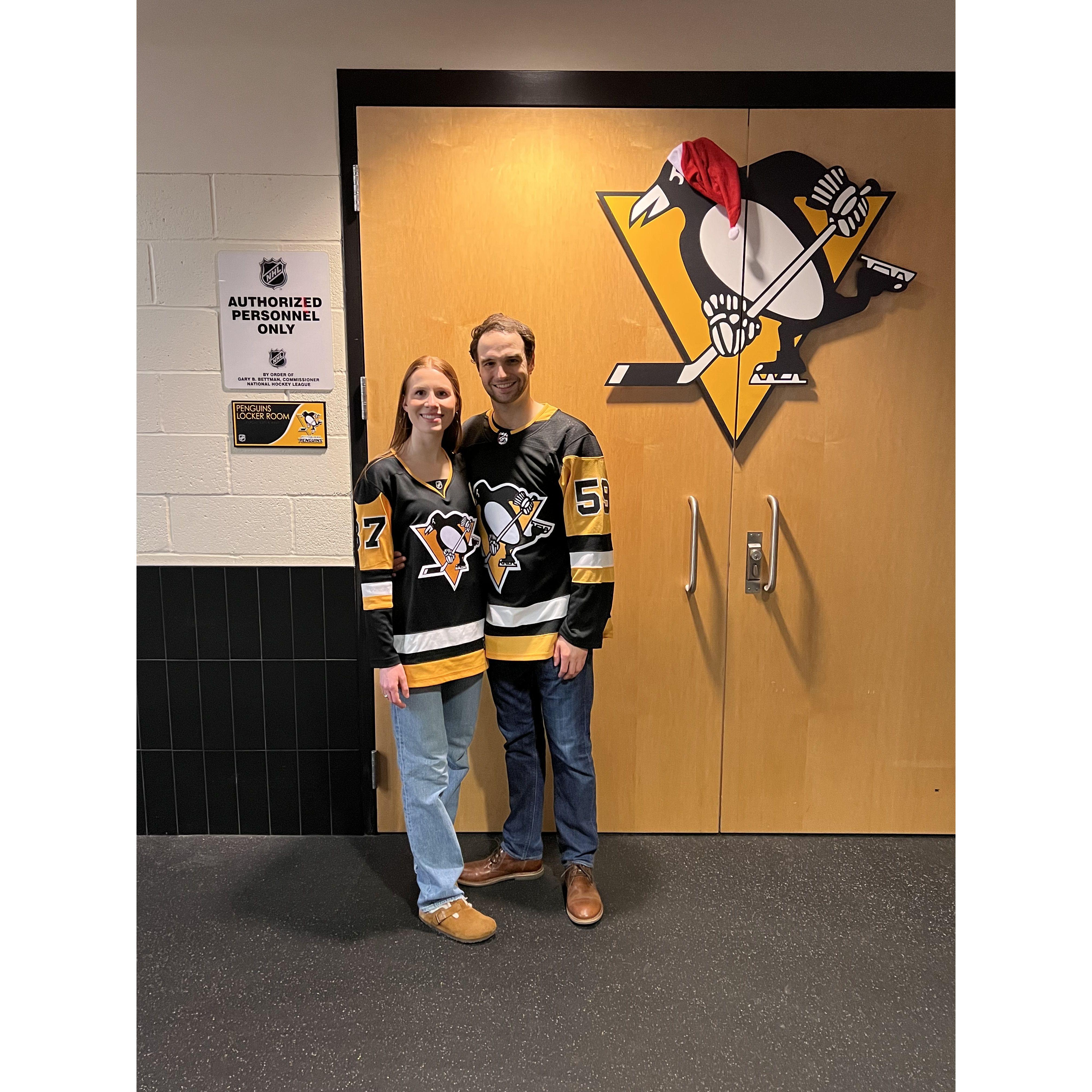 November 28th, 2022: We joined the Pittsburgh Penguins for the annual Holiday Photoshoot!