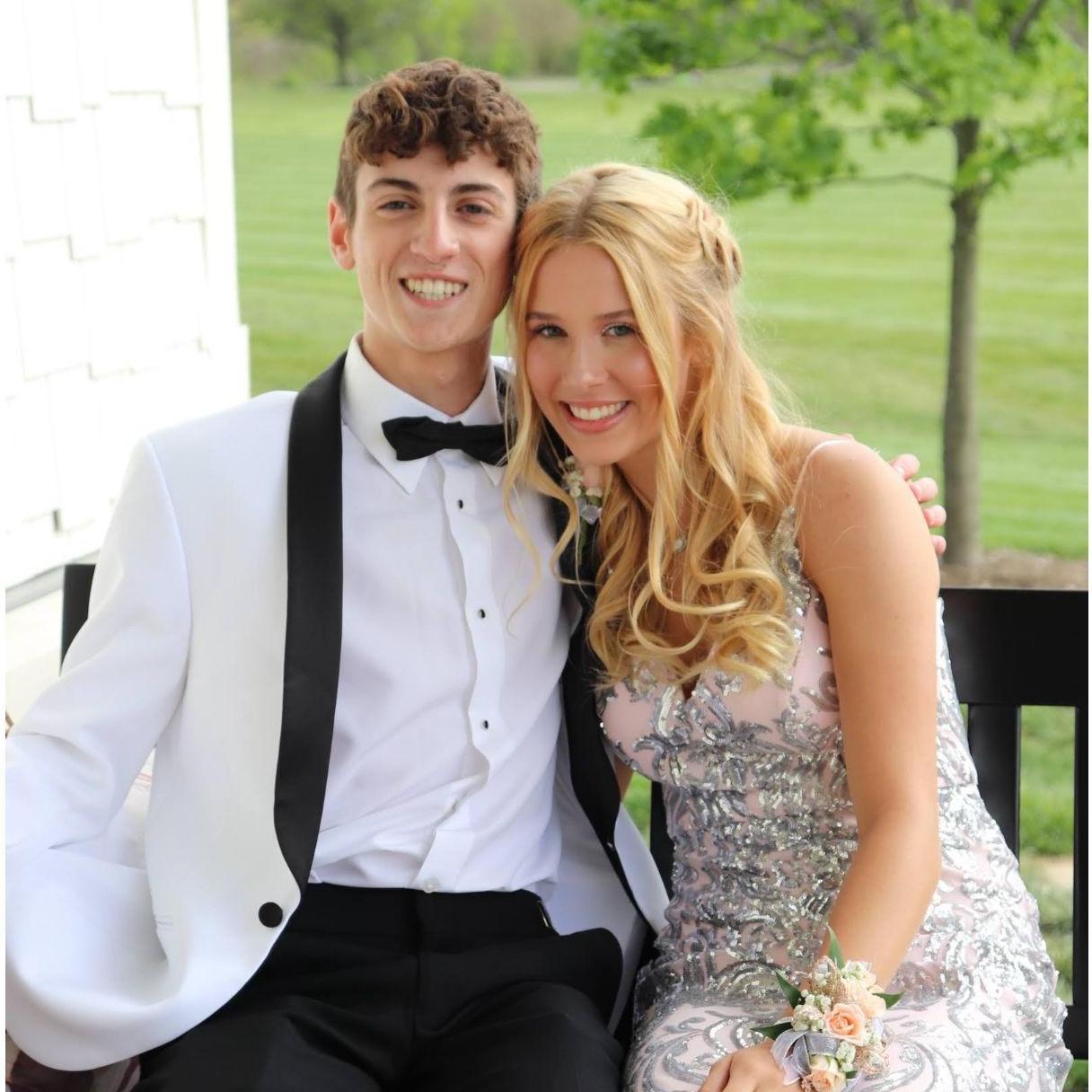 Junior year prom, the feelings started going somewhere