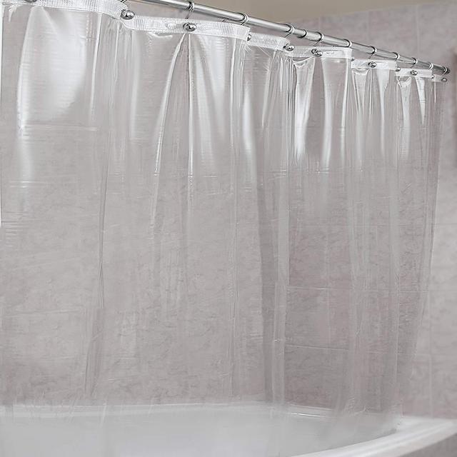 EPI - Epica Strongest Mildew Resistant Shower Curtain Liner on the Market-100% Anti-Bacterial 10 Gauge Heavy Duty Liner-Waterproof-72x72 Inches-Clear
