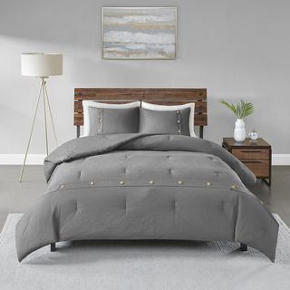 Finley 3-Piece Cotton Waffle Weave Comforter Set
